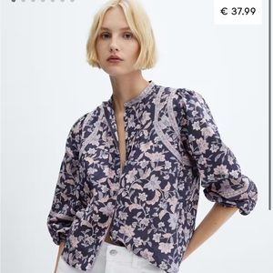 Mango floral blouse